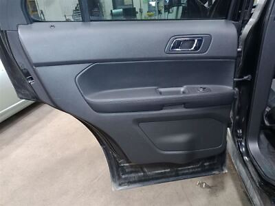 #ad 2014 Explorer Lh Driver Side Rear Door Interior Trim Panel Black 9w