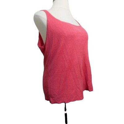 #ad Eileen Fisher Size XL Scoop Neck Knit Designer Top