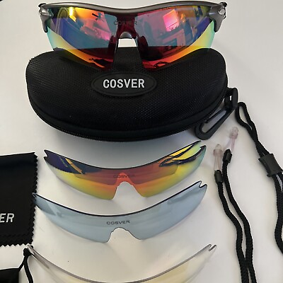 #ad COSVER Polarized Sports Sunglasses for Men Women Cycling Running Driving Fishing