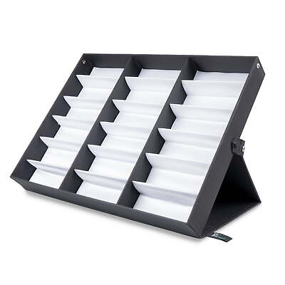 #ad 18 Slot Sunglasses amp; Watch Organizer Box Stand Display Case Tray