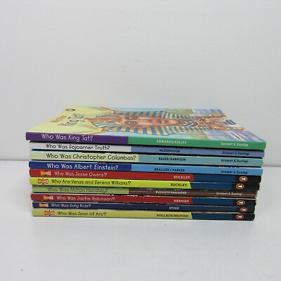 #ad Lot of 10 Who Are amp; Who Was Scholastic Paperback Books