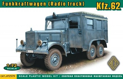 #ad Ace Plastic Models 72579 1 72 Kfz62 Funkkraftwagen Radio Truck