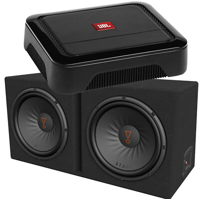 #ad JBL Stage 1200D 600W Amplified Dual Loaded 12quot; Ported Package