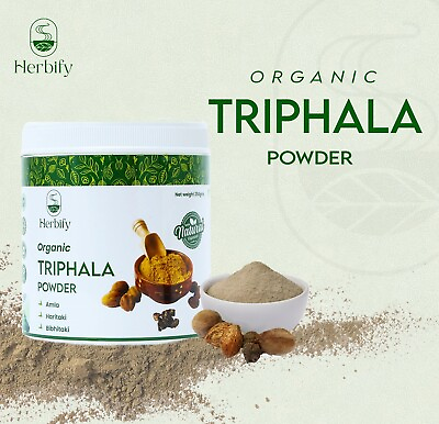 #ad Herbify Triphala Powder Immune Support Digestion Adaptogen Colon Free II Ship
