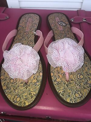 #ad womens sandals with flowers