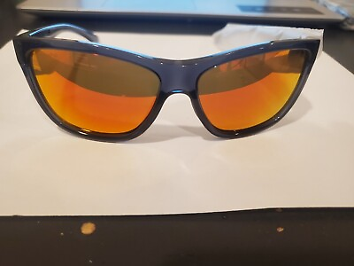 #ad Smith Optics ECLIPSE CHROMAPOP Sunglasses Blue Crystal Sun Red Mirror Lens