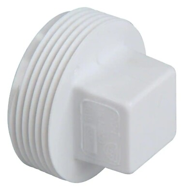 #ad 1 PVC 4quot; DWV Cleanout Plug Male Threated Cap Plug For Clean Vent Drain