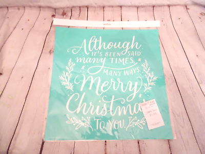 #ad Chalk Couture Transfer Although It#x27;s Been Said Size D 18x18” Merry Christmas NEW