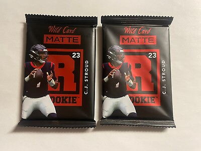 #ad Lot 2 2023 Wild Card Matte Rookie Pack Guaranteed Rookie CJ Stroud 200 or Less