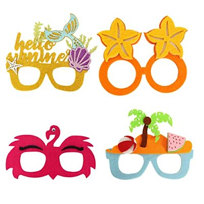 #ad Summer Party Decorations Hawaiian Party Eyeglasses Photo Props Beach Pool Par...