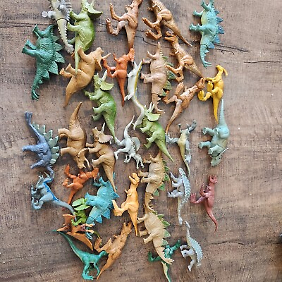 #ad Jurassic Park Jurassic World Mattel Mini Dinosaur Lot Of 30