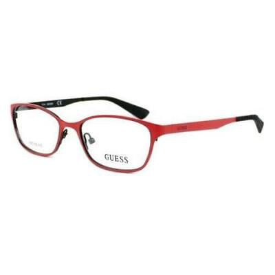 #ad Guess Womens Metal Frames Eyeglasses 2563 067 Red Black 52 16 135