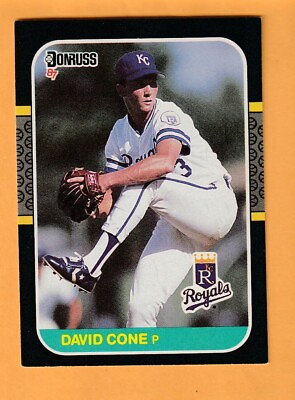 #ad David Cone Kansas City Royals 1987 Donruss #502 RC Rookie 9P