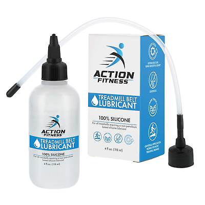 #ad 4oz Action Fitness 100% Silicone Treadmill Belt Lubricant Lube Application Tube