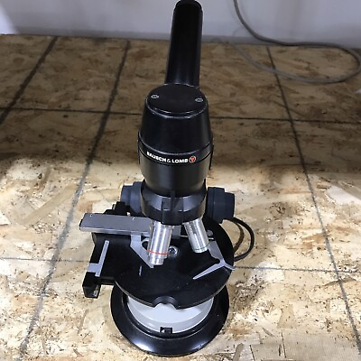 #ad Vintage Bausch amp; Lomb Microscope With Objectives