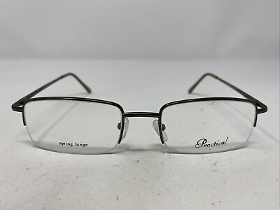 #ad Lido West Practical MICHAEL GRAY 54 20 145 Half Rim Eyeglasses Frame V02