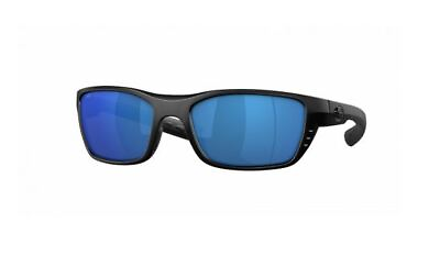 #ad New Costa Del Mar Whitetip 6S9056 Sunglasses 580P Black Blue Mirror Lens 58mm $135.59