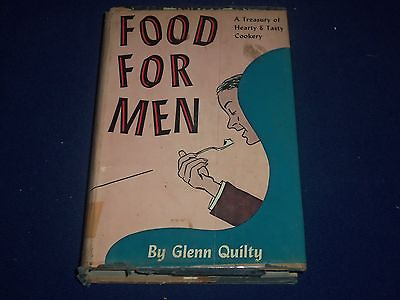 #ad 1954 FOOD FOR MEN TREASURY OF HEARTY amp; TASTY COOKERY HARDCOVER BOOK KD 1618