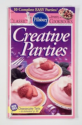 #ad 1991 Pillsbury CREATIVE PARTIES Cheesecake tarts FATHER#x27;S DAY Jazz Fest BAKING $7.91