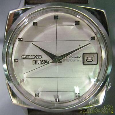 #ad Authentic SEIKO SEIKO Silver Analog Mechanical Automatic Stainless Casual