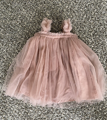 #ad NWT Brand New Toddler Girl Boho Princess Dress By Dudu Cream Size 80