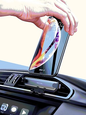 #ad Gravity Car Air Vent Quick Mount Phone Holder for iPhone Samsung
