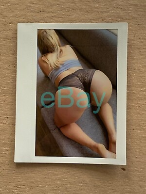 #ad Fuji Instax wide Sexy Glamour Girl in thong Polaroid Risque 1780