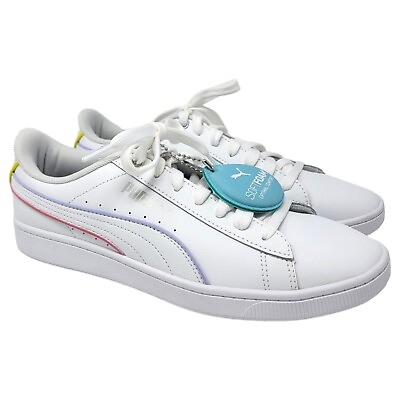 #ad PUMA Vikky V2 Shift Womens Size 9 Sneakers Shoes White Pastel Soft Foam Low Top