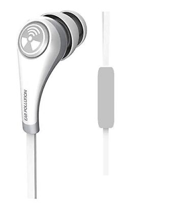#ad iFrogz Bolt Ear Pollution Earphone White IFBLTM WH0