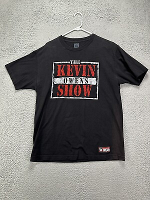 #ad WWE Authentic Shirt Mens Large Black Wrestling The Kevin Owens Show T Shirt Tee