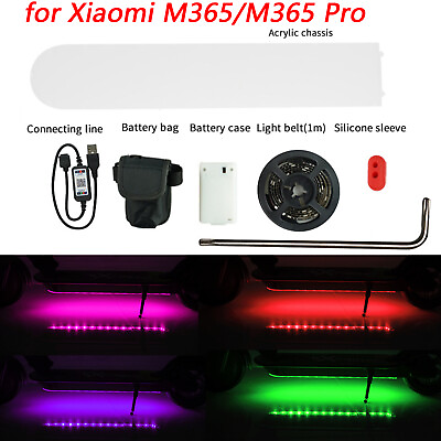 #ad For M365 M365 Pro Electric Scooter Acrylic Chassis Smart LED Light Strip Parts $31.08