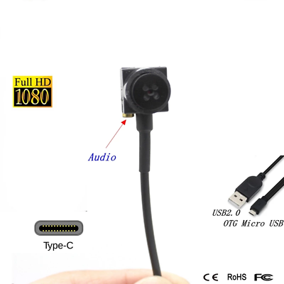 #ad Type C USB Camera 720P 1080P Micro USB OTG Camera Button Audio CCTV Camera 15*15