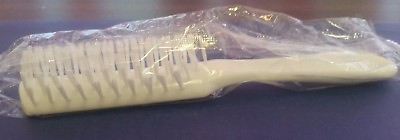 #ad ONE EACH ECONOMY TRAVEL WRAPPED ADULT SUPER SOFT WHITE BRISTLE HAIRBRUSH HBS