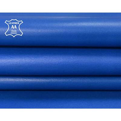 #ad Bright BLUE Leather 5 7 sqft Smooth Skin Fabric IMPERIAL BLUE 12 2.25oz 0.9mm $58.82