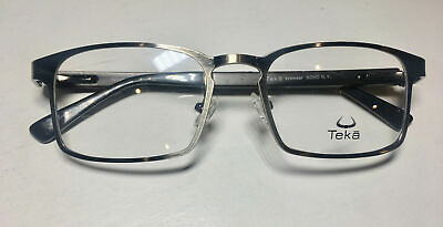 #ad Teka Eye Glasses frame brand new MEN WOMEN.TK 140 50 18 140 GUNMETAL EBONY $49.99
