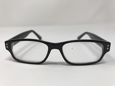 #ad Modern Eyeglass Frame Kids 46 15 125 Black Glossy Horn Rim Youth GL60