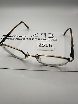 #ad Guess Eyeglasses GU 370 DBRN 50 20 135 Full Rim Round Dark Brown