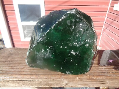#ad Glass Rock Slag Pretty Clear Aqua Green 8.4 lbs Z57 Rocks Landscaping Aquarium