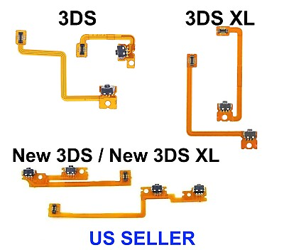 #ad Replace Left Right L R Shoulder Trigger Button Flex Cables Nintendo New 3DS XL