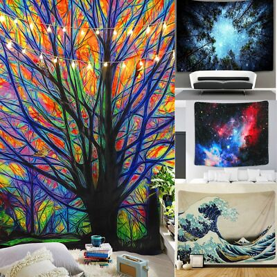 #ad USA Psychedelic Mandala Tapestry Hippie Room Wall Hanging Blanket Art Home Decor $9.29