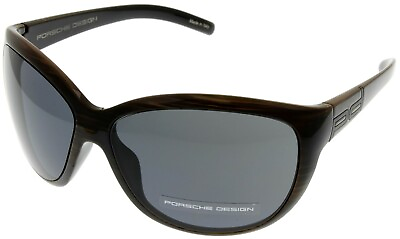 #ad Porsche Design Sunglasses Woman#x27;s Brown Striped P8524 C
