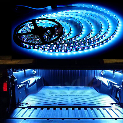 #ad Wireless Waterproof LED Strip Light 16ft For Boat Truck Car Suv Rv Blue