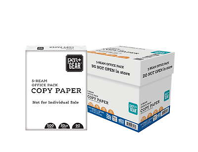 #ad Copy Paper 8.5quot; x 11quot; 92 Bright 20 lb. 2500 Sheets