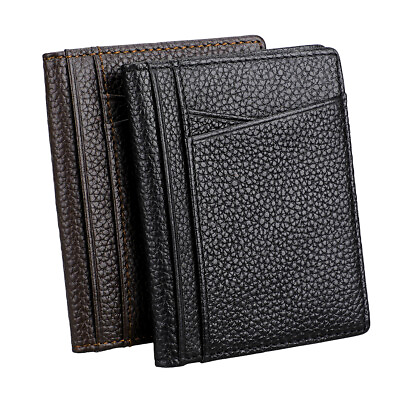 #ad Slim Minimalist Men#x27;s Leather Wallet Bifold ID Credit Card Holder Purse Clutch