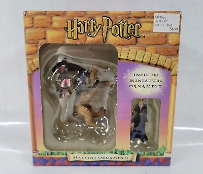 #ad NOS 2001 Harry Potter Cerberus quot;Fluffyquot; Hanging Ornament Enesco w Mini Harry