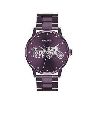 #ad Brand New Coach Women’s Grand Purple Dial 36 mm Watch 14502923