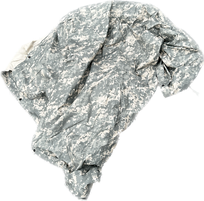 #ad US Military Army ACU Digital Wet Weather PONCHO LINER Woobie Blanket Faded GC $20.00