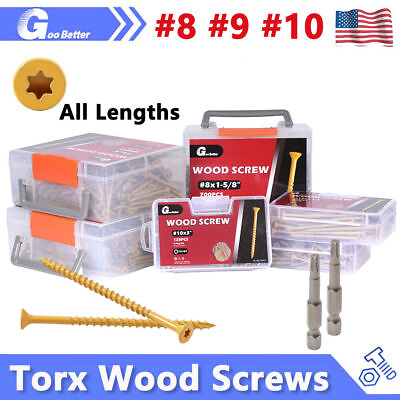 #ad #8 #9 #10 Deck Screws T25 Torx Self Tapping Wood Screws Countersunk for Exterior