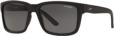 #ad Arnette Men#x27;s An4218 01 87 Swindle Rectangular Sunglasses Matte Black Grey...