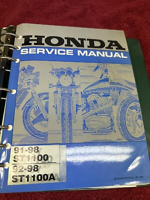 #ad Honda 91 98 ST1100 92 98 ST1100A Repair Shop Manual Official Vintage OEM